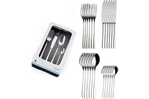 vivo - Villeroy & Boch Group - New Fresh Basic Couverts De Table 24 Pièces 6 Personnes, Garanti Lave-Vaisselle, Ensemble Couvert, Set De Couverts De Table, Acier Inoxydable