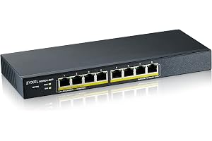 Zyxel Gigabit PoE-omkopplare med 8 portar | Smart Managed | 8x PoE+-portar @70 Watt Budget