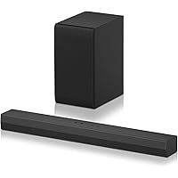LG S40T - Barra de Sonido Inteligente, 300W, 2.1 Canales, Sonido Envolvente Dolby Digital y DTS, Amplia Conectividad, HDMI, B