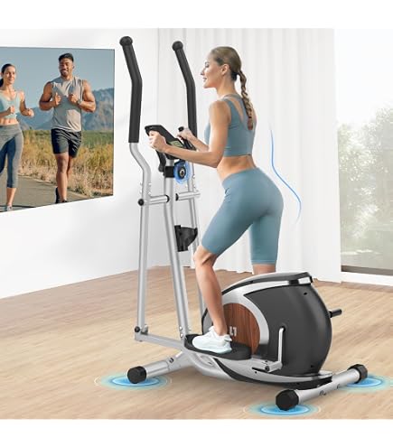 THERUN Vélo elliptique Crosstrainer avec Fitness à 8 Niveaux de