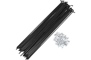 HEROFFIX 36 Set 12G Bicycle Spoke 12G Bike Wheel Spokes 45 Steel Black