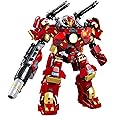 HIGH GODO Mech Robot Transforming Building Blocks Set for Adults,City Warrior Justice Hero Soldier Mech Model Building Kit, Cool Creative Robots Toys Gift for Teens Boys, 588 Pieces