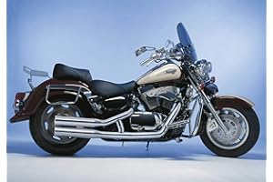 ‎FECHTER DRIVE MOTORSPORT GMBH Exhaust Compatible with Suzuki VL 1500 Intruder LC 1998-2004 WVAL Falcon Double Groove Complete System Ko