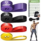 Resistance Bands, Widerstandsbänder, Fitnessbänder für Yoga, Pilates, Training, Physiotherapie, Krafttraining für Männer und 
