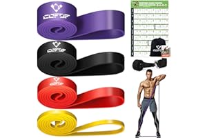 ‎COFOF Resistance Bands, Widerstandsbänder, Fitnessbänder für Yoga, Pilates, Training, Physiotherapie, Krafttraining für Männer und Frauen