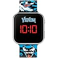 Disney Venom Kids Black Silicone Strap LED Watch VEN4001