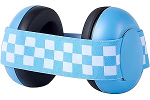 MORJCG Baby Ear Defenders, Baby Noise Cancelling Ear Protector Baby Sleep Earmuff, Improve Sleep Soft Cushion Ear Protectors for Toddlers & Children(Blue)