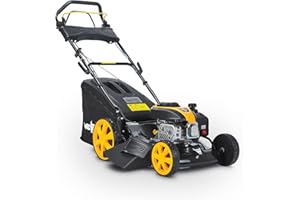 Mowox® PM 4650 SHW Tondeuse à Essence 3 en 1 avec Roues motrices, 46 cm de Largeur de Coupe