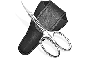 Diesisa Curved Cuticle Scissors - Professional Stainless Steel Beauty - Sharp Small Nail Scissors - Precise Pointed Tip - for Manicure, Eyebrows, Eyelash,Hair