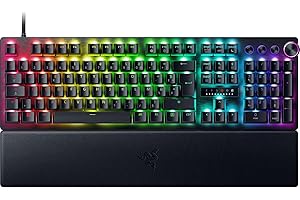 Razer Huntsman V3 Pro (Switches Analog) - Clavier Gamer Optique (Switches Analogiques réglables de 0,1 à 4,0mm, Déclenchement Rapide, Touches en PBT Doubleshot) Clavier AZERTY | Noir