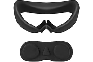GeekriaAlmohadilla de silicona a prueba de sudor compatible con PicoNeo4,accesorios de cubierta de lente protectora,lavable,a prueba de luz,antifugas,ajuste para PicoNeo4,accesorios de repuesto(negro)