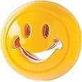 Outward Hound Planet Dog Orbee-Tuff Nooks Yellow Smiley Face Treat-Dispensing Dog Toy