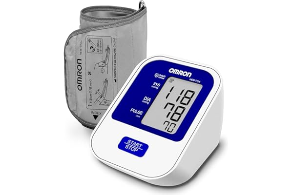Omron HEM 7124 Fully Automatic Digital Blood Pressure Monitor with Intellisense Technology For Most Accurate Measurement, Whi