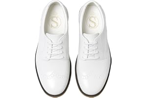 SIRRI Scarpe Eleganti da Ragazzo in Finta Pelle Verniciata Brogue con Lacci