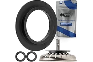 YOUR DAY MATE Joint en élastomère pour paniers filtrants, 3 Paquets, Ø extérieur 52 mm, Ø intérieur 39 mm, 5 mm d'épaisseur, pièce de Rechange pour Bouchons de paniers Ø 84 mm, Remplacement, Drain Plug Seals