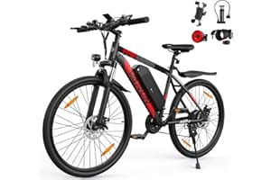VARUN Bicicleta Electrica, 24"/26"/27.5" Bici Eléctrica Montaña con 48V/36V 13Ah/7.8Ah Batería, Kilometraje 55-100KM, 250W Motor, Bicicleta Electrica Adultos con 21/1 Vel, Ebike con Pantalla LCD