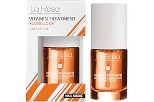 LA ROSA LaRosa VITAMIN TREATMENT - Soin des Ongles avec Vitamines C, E, F et B5 - Régénération et Protection pour Ongles Cassants et Dédoublés - 10 ml