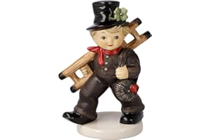 Goebel Glücksbringer Sammlerfigur Schornstornfeger mit Kleeblatt aus Porzellan, 10-638-36-1