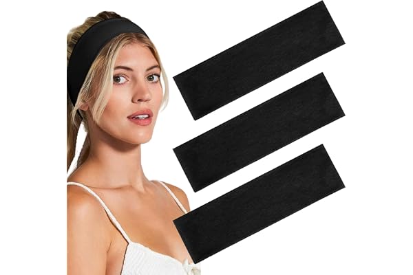 Blommande pannband, bomullspannband för kvinnohår unisex halkfri pannband elastiskt hårband mjukt hårband, gym sport yoga träning löpning
