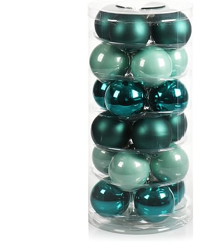 Clayre & Eef Boule De Noël 8 Cm Sapin De Noël En Plastique En Glas Brun Décoration