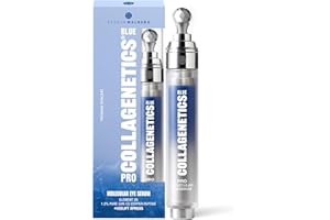 ‎SVENJA WALBERG BLUE COLLAGENETICS® PRO Augenserum – 1,2% GHK-Cu Kupferpeptid & Niacinamid | Sofort Lift- & Kühl-Effekt | Anti-Puff, Blur & Glow | Veganes Molecular Eye Serum mit Crystal-Applikator