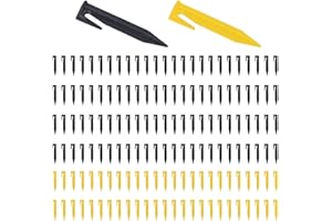 FFDHWU 150 Pcs Ground Nails, Garden Membrane Nails, Robot Lawn Mower Nails, In-Ground Garden Hooks, Cable Lawn Nails, Border Nails