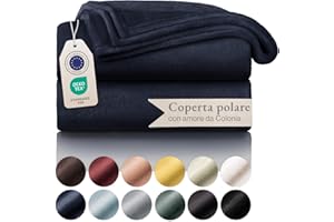 Blumtal Coperta in pile, 150 x 200, plaid blu scuro, certificato Oeko-TEX®, plaid per divano, plaid coccooning, coperta in pile spessa, soffice e calda, di alta qualità