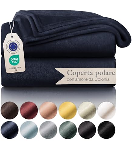 Ibena Malang Coperta In Misto Cotone E Lana, 150x200 Cm, Morbida E Calda, Lavabile In Lavatrice, Colore Rosso/Grigio A Righe - 3