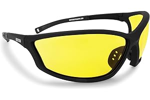 Bertoni Lunettes Sport de Vue avec Clip pour Verres Correcteurs - Lunettes de Cyclisme VTT MTB Moto Ski Running AF100 Italy