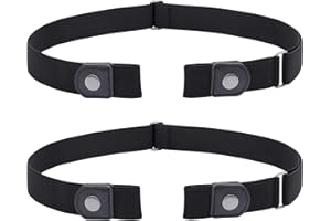 JasGood 2 sztuki pasek bez klamry, elastyczny niewidoczny rozciągliwy pasek dla kobiet i mężczyzn, regulowany pasek rozciągliwy z lekkim stylem pasek stylowy neutralny do dżinsów spodni