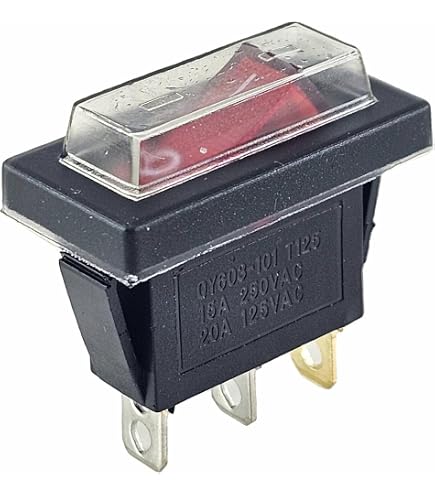 Interrupteur à Bascule ON/OFF KCD3-101 SPST 2 Positions 15A 250VAC - Pour Voiture, Générique