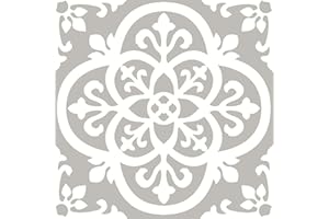 FloorPops FP2942 Medina Peel & Stick płytki podłogowe, winylowe, szare, 10 hrabstw (zestaw 1)