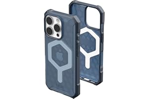 Urban Armor Gear Funda Essential Armor MS Compatible con Apple iPhone 16 Pro (50% Material Reciclado, Carga inalámbrica/magnética optimizada, 4,6m protección) Azul Nube