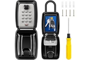 ENONEO Cassaforte per Chiavi Grande Cassetta di Sicurezza per Chiavi Impermeabile Cassaforte Portachiavi con Codice 12 Cifre Cassetta Chiavi Combinazione per Casa Fabbrica Scuola Esterno