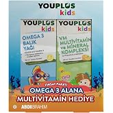 Youplus Kids Multi Vitamin ve Mineral Kompleksi 150ML Şurup & Youplus Kids Omega 3 Balık Yağı 150ML Şurup - 2 Kutu Avantajlı 