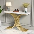 Table Console étroite En Bois 110x30x85 Cm - Design Rustique Avec Structure En X, Pour Entrée, Couloir, Salon