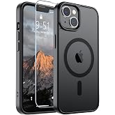 SUPFINE iPhone 13 Kılıf/iPhone 14 i&ccedil;in Manyetik Kılıf (MagSafe ile Uyumlu) (10 FT Askeri Sınıf D&uuml;şme Koruması) İnce Yarı Sayd