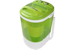 ‎SYNTROX GERMANY Syntrox Germany WM-200W Waschmaschine mit Schleuder Campingwaschmaschine Mini Waschmaschine (WM-200W-grün)