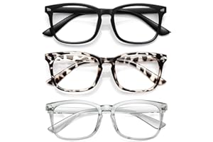 WOWSUN Blaulichtfilter Brille Unisex Nerd Nicht verschreibungspflichtige klare Linse Computer Blaulicht blockierende Brille
