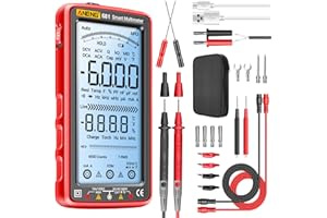 ANENG 681 Multimeter Digital Tester Smart Wiederaufladbarer Ohm Voltmeter Auto Ranging TRMS 6000 Counts mit NCV,Gleich/Wechsel strom,AC/DC Spannung,Widerstand,Dioden,Durchgangsprüfung,Kapazität