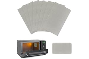 9 Pezzi Foglio di Mica per Microonde Universale, 127 x 203 mm Mica Piastre a Microonde Foglio, Protezione e Ricambi di Qualità Superiore per Forno a Microonde Adatto sia per Microonde che Forno