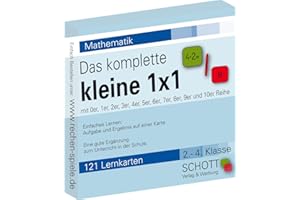 Schott Verlag und Werbung Mathematische Fähigkeiten, Das komplette kleine 1x1, 121 Lernkarten