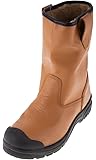 GraftersMens Tan Leather Safety Steel Toe Rigger Boots