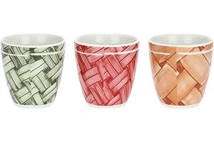 THUN, Set 6 Bicchieri in Porcellana, Linea AbbracciAMI, Set da Collezione, Idea Regalo per Natale, Ø 5.95 cm, 5.9 cm h