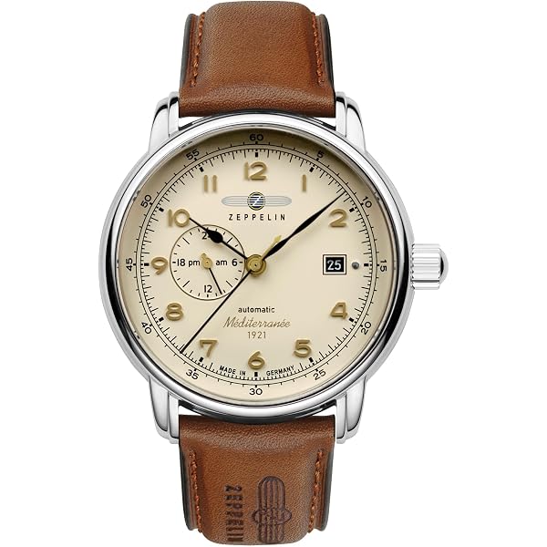 Zeppelin Automatic Watch 7666-4, Brown, standard size, Strap: Buy
