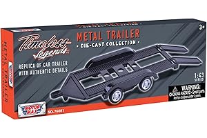 OPO 10 - Remolque 1/43, Plataforma, transportador de automóviles, con Doble Eje, Metal, Motormax - 76081