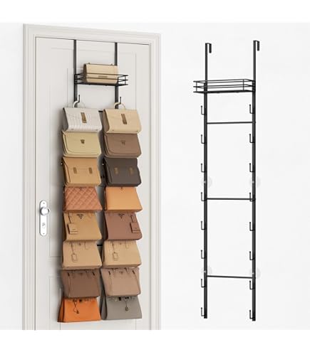 Vinyl Opbergrek Met 12 Compartimenten - Wandmontage/over De Deur Vinyl Organizer Met Haken En Hangende Riem Dagelijkse Schema Zakkaart