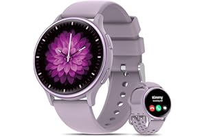 NAIXUES Reloj Inteligente Mujer con Llamadas, 1.27’’ HD Smartwatch Presión Arterial/SpO2/Sueño, 70+ Modos Deportivo IP68 Impermeable Pulsera Actividad, iOS Android, Violeta