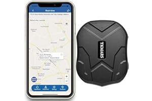 TKMARS GPS Tracker per Auto,5000mAh Localizzatore GPS Senza Abbonamento Tracker In Tempo Reale Online Magnetica Impermeabile Dispositivo Traccia APP Gratuita GPS Tracker TK905