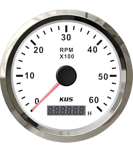 Compteur De Vitesse GPS KUS 85mm - Pour Bateaux Et Yachts 0-30 Noeuds - Étanche IP67